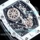 Richard Mille Ultra thin watch - Swiss Copy RM 27-05 Rafael Nadal White Carbon TPT Textile Strap (2)_th.jpg